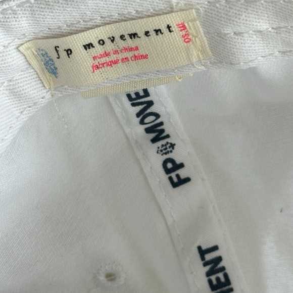 NWT Free People FP Movement Logo Baseball Cap in White O/S - Picture 7 of 7